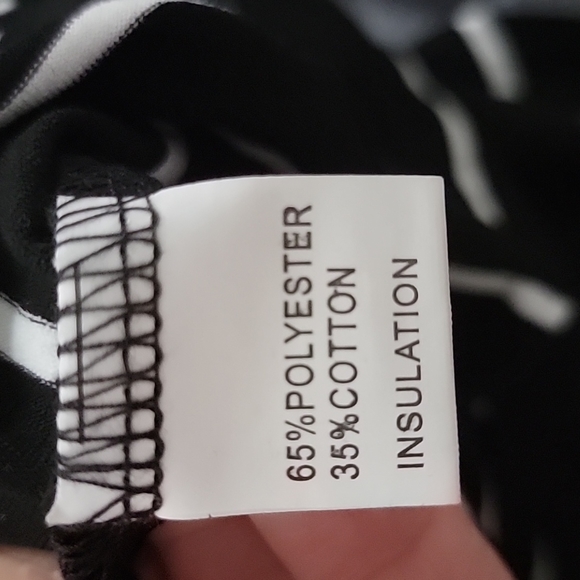 SOLD - NWT Black and White Striped Jumpsuit - Picture 7 of 7